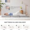 Tri-Fold Memory Foam Mattress, 4 inch Single Folding Mattress with Collapsible and Washable Cover, Travel and Guest Mat, 75"×25"×4", Grey - Image 7