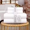 Organic 100% Cotton Percale Sheets Queen White- Crisp & Cooling Queen Sheets Set, 16” Deep Pocket, Breathable Bed Sheets for Hot Sleepers - Image 2