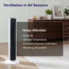 LEVOIT Tower Fan for Bedroom, 25ft/s Standing Fan that Blows Cold Air for Home, Quiet 28dB for Sleep, Remote, 90° Oscillation, 12H Timer, 5 Speeds, 4 Modes with Smart Sensor, Bladeless 36 inch, White - Image 8