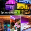 DAYBETTER LED Strip Lights 200 ft (2 Rolls of 100 ft), Smart App Control Lighting Bedroom Rome Decor with Remote, RGB Music Sync Color Changing LED Lights for Party - Image 5