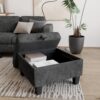 Couch for Living Room - Small Space Couches Sectional L-Shaped Sofa, 3 Seat Modern Couch, Sofas Convertible with Storage Ottoman for Small Space, Bedroom, Offices and Apartments - Grey - Image 5