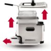 T-fal 3.5L Deep Fryer with Oil Filtration System: 1700W Stainless Steel Fryer, Dishwasher Safe Parts, Digital Timer, Adjustable Temperature Control for Perfect Golden Crispy Results - Image 7