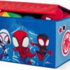 Delta Children - Marvel Spidey and His Amazing Friends 4-Piece Toddler Room-in-a-Box Set – Includes Sleep and Play Toddler Bed, Table, 1 Chair and Fabric Toy Box, Blue/Red - Image 15
