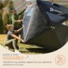 Lifepro ZenZone Outdoor Sauna Tent – Portable Wood Burning with Stove – 4 Person Steam & Dry Sauna for Camping, Backyard, Home Gym – Heavy Duty Oxford Cloth & Carbon Steel Stove - Image 4