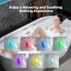WOODBRIDGE 72" x 35-3/8" Whirlpool and Air Bath Heated Soaking Combination Tub with Adjustable Speed Air Blower and Display Control Panel, White,BJ-500 - Image 13