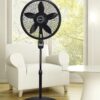 Lasko Oscillating Cyclone Pedestal Fan, Adjustable Height, Timer, Remote Control, 3 Speeds, for Bedroom, Living Room, Home Office, 18", Black, 1843 - Image 14