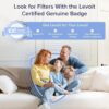 LEVOIT Air Purifier for Home Bedroom, Smart WiFi Alexa Control, Covers up to 916 Sq.Foot, 3 in 1 Filter for Allergies, Pollutants, Smoke, Dust, 27dB Quiet, Core 200S-P, Black - Image 5