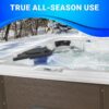 AquaLife Ariana™ 7-Person 30-Jet Non-Lounger Hot Tub with LED Lighting, Insulated Cover, Built-in Ice Bucket, Stainless Steel Heater and Ozonator - Image 2
