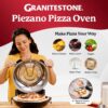PIEZANO Crispy Crust Pizza Oven by Granitestone – 12 Inch Electric Pizza Oven Indoor Countertop Maker with Ceramic Stone Heats up to 800˚F for Stone Baked Pizzeria Style at Home As Seen on TV Products - Image 5