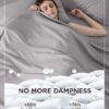 Bedsure GentleSoft Deep Pocket Queen Sheets Set - Fits Mattresses Up to 21 Inches Thick - 4 Piece Bed Sheets, Moisture Wicking, Soft & Cooling Bedsheets & Pillowcases, Easy & Secure Fit, Light Grey - Image 3