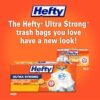 Hefty Ultra Strong 13 Gallon Trash Bags, Tall Kitchen Trash Bags 13 Gallon Size, Drawstring Closure, Continuous Odor Control, White, Citrus Twist Scent, 80 Bags - Image 2