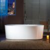 WOODBRIDGE 72" x 35-3/8" Whirlpool and Air Bath Heated Soaking Combination Tub with Adjustable Speed Air Blower and Display Control Panel, BJ600 - Image 2