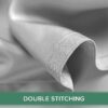 King Sheets by Pure Bamboo, Genuine 100% Organic Viscose Derived from Bamboo Bed Sheet Set, Luxuriously Soft & Cooling, Double Stitching, Lifetime Quality Promise (King, Silver Pearl) - Image 8
