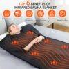 Portable Infrared Sauna Blanket, Detox & Relaxation at Home, Adjustable Timer 1-60 Min, Temperature Range 86-158℉, 6 ft x 2.6 ft, Oxford Fabric - Image 2