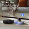 roborock Qrevo S Robot Vacuum and Mop, Self-Drying, Auto Mop Washing, 7000Pa Suction, Self-Emptying & Refilling, 10mm Mop Lifting, 200RPM Spinning Mops, Smart Obstacle Avoidance, Black - Image 5