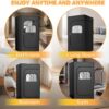 Portable Steam Sauna, Sauna Box with 1200w 3L Steamer, 15 Levels of Foldable Sauna for Home, Personal Sauna with Remote Control and Folding Chair, Black - Image 6