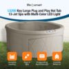 LifeSmart Largo Hot Tub Spa w/110 Volt Plug and Play & LED Light, Sand(Open Box) - Image 2