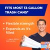 Hefty Ultra Strong 13 Gallon Trash Bags, Tall Kitchen Trash Bags 13 Gallon Size, Drawstring Closure, Continuous Odor Control, White, Citrus Twist Scent, 80 Bags - Image 6