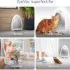 EyeVac Home Touchless Vacuum Automatic Dustpan - Great for Sweeping Pet Hair Food Dirt Kitchen - Ultra Fast & Powerful, Corded Canister Vacuum, Bagless, Automatic Sensors, 1000 Watt (White) - Image 5
