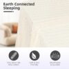 HLLBLL® Grounding Bedding Sheet Set, Bed Sheets and Pillowcase Set, 90% Organic Cotton+10% Pure Silver Organic Fitted Grounded Sheet for Improved Sleep, Pain Relief (White, Twin(39 * 80 * 15inch)) - Image 4