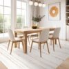 Area Rug Living Room Rugs: 5x7 Washable Boho Large Neutral Farmhouse Soft Moroccan Stain Resistant Indoor Floor Carpet for Bedroom Nursery Kids Playroom Office Dining Room Home House Decor- Brown - Image 7
