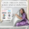 DECOLURE Satin Bed Sheets - 4 Piece Luxury Silky King Size Bedding Set - Softer Than Silk, Wrinkle-Free with 15” Deep Pocket Fitted Sheet, Perfect for Hair & Skin, Gifts for Women (Grey) - Image 4