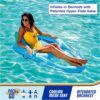SwimWays Spring Float Premium Recliner Pool Lounger with Hyper-Flate Valve, Inflatable Pool Float, Blue - Image 2