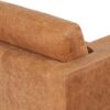 POLY & BARK Cognac Tan Brown Leather Couch - 88.5" Mid Century Leather Sofa with 2 Bolsters - Full Grain Camel Leather Couch - Feather-Down Topper On Seating Surface - Pure-Aniline Italian Leather - Image 7