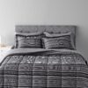 Amazon Basics Full/Queen Comforter Set with Sheets, 7-Piece Gray Calvin Stripe Bedding, Lightweight Microfiber Bed-in-a-Bag, Striped - Image 7