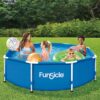 Funsicle Active 8' x 30" Outdoor Round Frame Above Ground Swimming Pool Set with Filter Pump and Type D Filter Cartridge, Blue - Image 7
