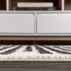 JONATHAN Y MOH207A-8 Khalil Modern Berber Stripe Indoor Farmhouse Area-Rug Bohemian Minimalistic Striped Easy-Cleaning Bedroom Kitchen Living Room Non Shedding, 8 X 10, Cream,Black - Image 7