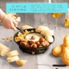 Kusini Electric Fondue Pot Set - Chocolate Fondue Kit - Temperature Control, Detachable Serving Trays, & 4 Roasting Forks - Gift Set & Date Night Idea. Serve at Movie Night or Game Night. - Image 6