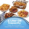 Hamilton Beach Cool Touch Electric Deep Fryer with Basket and Lid, 2 Liters / 8 Cups Oil Capacity, Adjustable Temperature, 1500 Watts for Fast Heat-up, viewing Window Easy to Clean, Black (35021) - Image 4