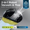 Shark Matrix Plus 2in1 Robot Vacuum & Mop with Sonic Mopping, Matrix Clean, Home Mapping, HEPA Bagless Self Empty Base, CleanEdge, for Pet Hair, WiFi, Black/Mocha, AV2630WA - Image 2