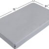 Cot Sheets 31" x 75", 2 Pack Cot Size Sheet Fitted with Narrow Twin/Camp Bunk/Rvs Bunk/Guest Beds/Army Cots/Trifold Mattress, Super Soft Breathable Microfiber Bed Cover, Bottom Sheet, Gray - Image 2