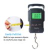 Portable Electronic Hook Scale Digital Hanging Bag Luggage Weight Scale Fishing Scale with Measuring Tape 165Lb Black - Image 2
