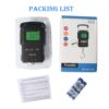Portable Electronic Hook Scale Digital Hanging Bag Luggage Weight Scale Fishing Scale with Measuring Tape 165Lb Black - Image 7