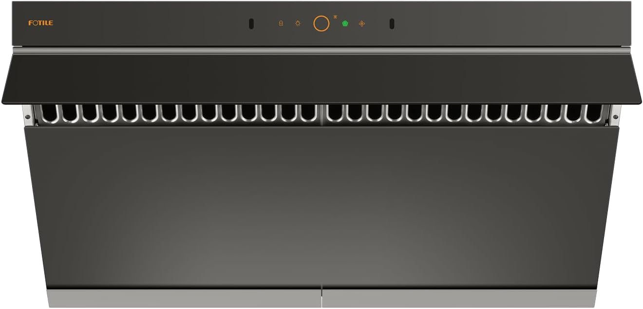 FOTILE JQG9007-Y 36" Under Cabinet or Wall Mount Kitchen Range Hood 1100 CFM 4 Speed Level with LED Lights, Fingerprint Resistance and Motion Control