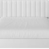 VECELO King Size Upholstered Bed Frame with 4 Drawers and Headboard, Velvet Platform Storage Bedframe, Wooden Slats Support, No Box Spring Needed,White - Image 7