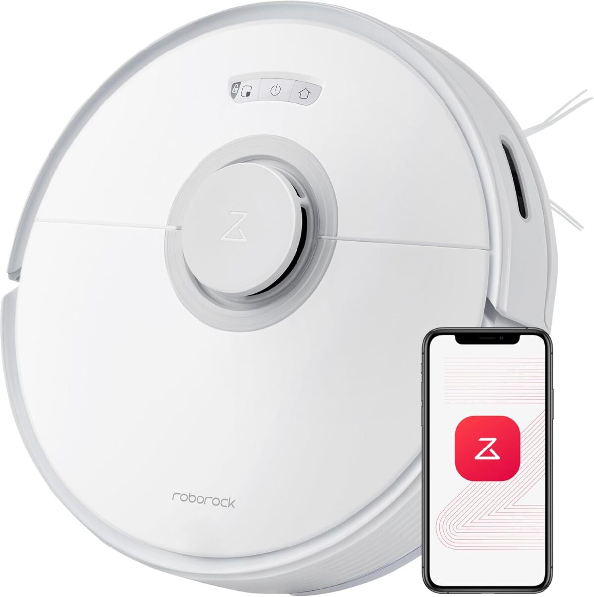 roborock Q7 Max Robot Vacuum and Mop Combo, 30-Level Water Flow Control, 4200Pa Suction, PreciSense LiDAR Navigation, No-Go Zone, No-Mop Zone, App & Voice Control, Ideal for Pet Hair