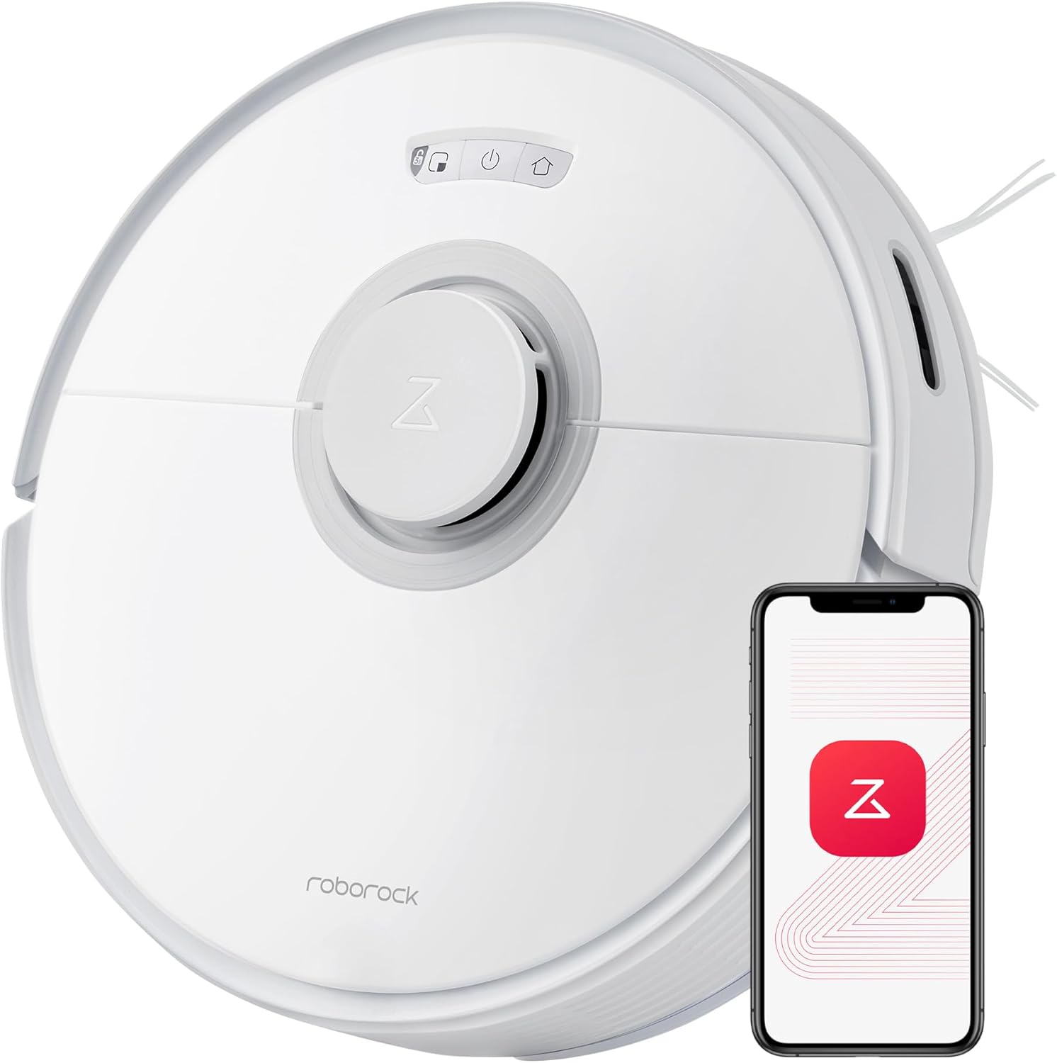 roborock Q7 Max Robot Vacuum and Mop Combo, 30-Level Water Flow Control, 4200Pa Suction, PreciSense LiDAR Navigation, No-Go Zone, No-Mop Zone, App & Voice Control, Ideal for Pet Hair