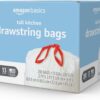 Amazon Basics Scented Trash Bags, Tall Kitchen Drawstring, Clean Fresh Scent, 13 Gallon, 200 Count, Pack of 1 - Image 4