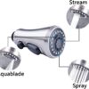 Hibbent Pull Down Spray Head for Kitchen Faucet, 3-Function Spray Nozzle with 15 Adapters, Sink Faucet Head Replacement Compatible with Moen, American Standard, Delta, Kohler Faucets, Brushed Nickel - Image 5