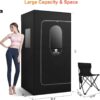 COSVALVE Portable Infrared Sauna for Home, Dry Sauna Heater Full Body with 4 Heating Panels and Heated Foot Pad, Remote Control, Indoor Home Spa, 35.4" x 35.4" x 71" - Image 2