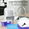Pro Breeze Electric Mini Dehumidifier, 2200 Cubic Feet (250 sq ft), Compact and Portable for High Humidity in Home, Kitchen, Bedroom, Basement, Caravan, Office, Garage - Image 4