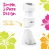 Hawaiian Shaved Ice S900A Snow Cone and Shaved Ice Machine with 2 Reusable Plastic Ice Mold Cups, Non-slip Mat, Instruction Manual, 1-year Manufacturer’s Warranty, 120V, White - Image 6