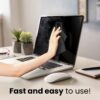 EVEO Electronic Wipes Screen Cleaner-TV Screen Cleaner Wipes, Computer Screen Cleaner, Laptop Screen Cleaner, ipad & Monitor Cleaner, TV Cleaner Screen Cleaning Wipes - [90 Wipes + Microfiber Cloth ] - Image 8