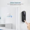 Wireless Wi-Fi Video Doorbell Camera with Two Way Audio, AI Motion Detection, Night Vision and Cloud Storage, 2.4G Wi-Fi only - Image 4