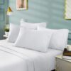 BYSURE Hotel Luxury Bed Sheets Set 6 Piece(Queen, White) - Super Soft 1800 Thread Count 100% Microfiber Sheets with Deep Pockets, Wrinkle & Fade Resistant - Image 2