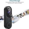 Wireless Wi-Fi Video Doorbell Camera with Two Way Audio, AI Motion Detection, Night Vision and Cloud Storage, 2.4G Wi-Fi only - Image 7